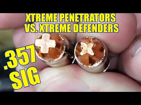 357 Sig Underwood Xtreme Defenders and Penetrators Glock 32 Review