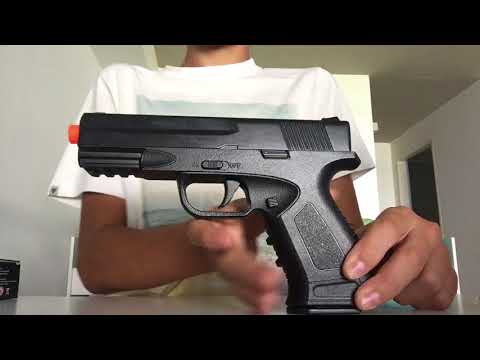 Arma de airsoft G39 , prueba de tiro ( MUY POTENTE!!)