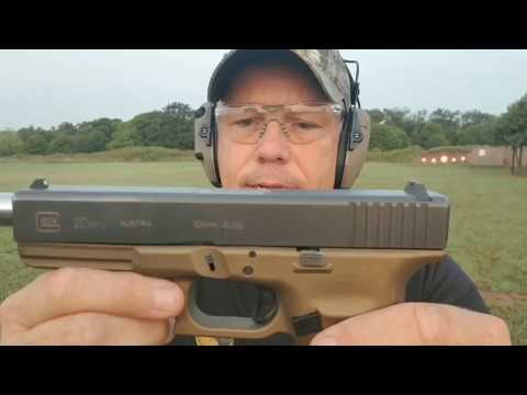 Glock 20 10mm 50 yard group.