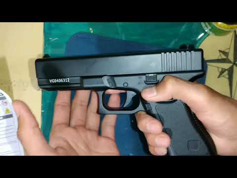 Pistola de Airsoft Glock Full metal importada pela Rossi