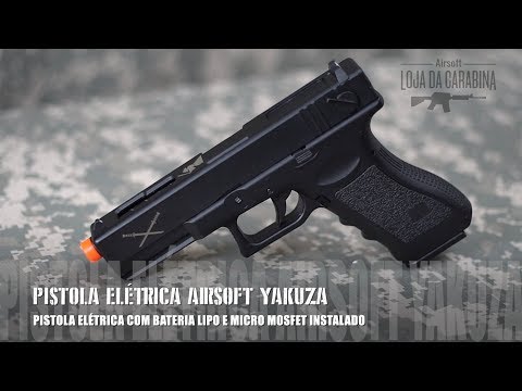 Pistola Glock G18 LIPO – YAKUZA Airsoft – Review Loja da Carabina